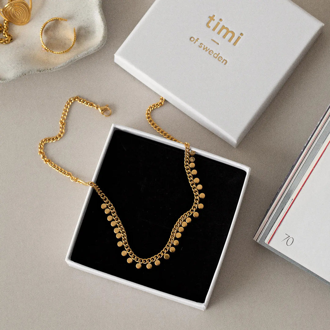 Ravi - Oriental Link Necklace Stainless Steel  | Timi of Sweden