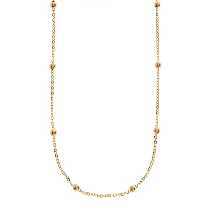 Heather - Bohemic Minimalistic Ball Chain Necklace Stainless Steel