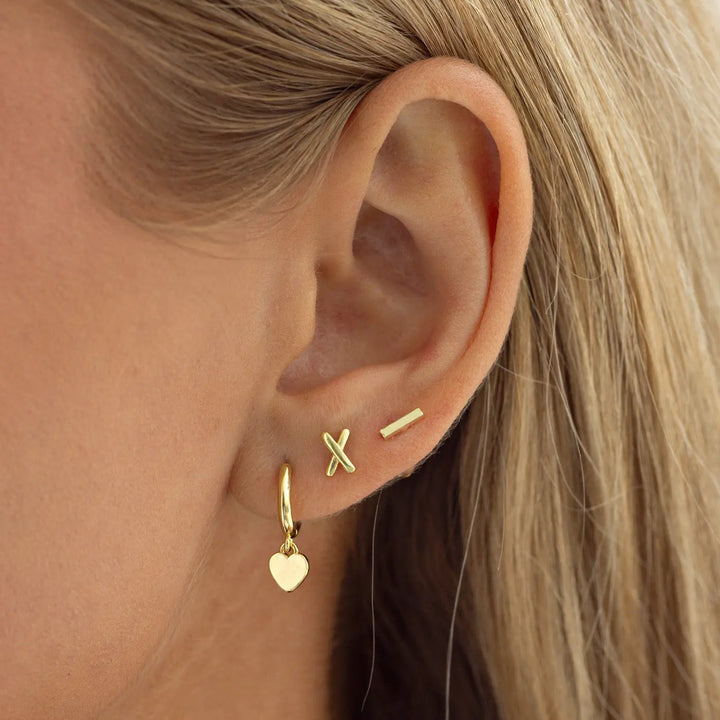 Dixie - Cross Minimalistic Stud Earrings