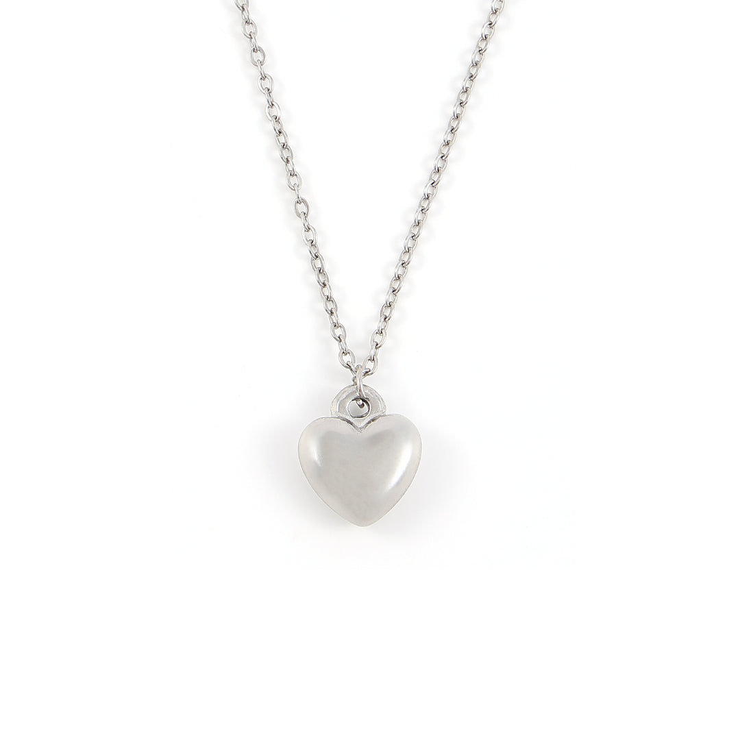 Julie - Classic Heart Dangling Necklace Stainless Steel